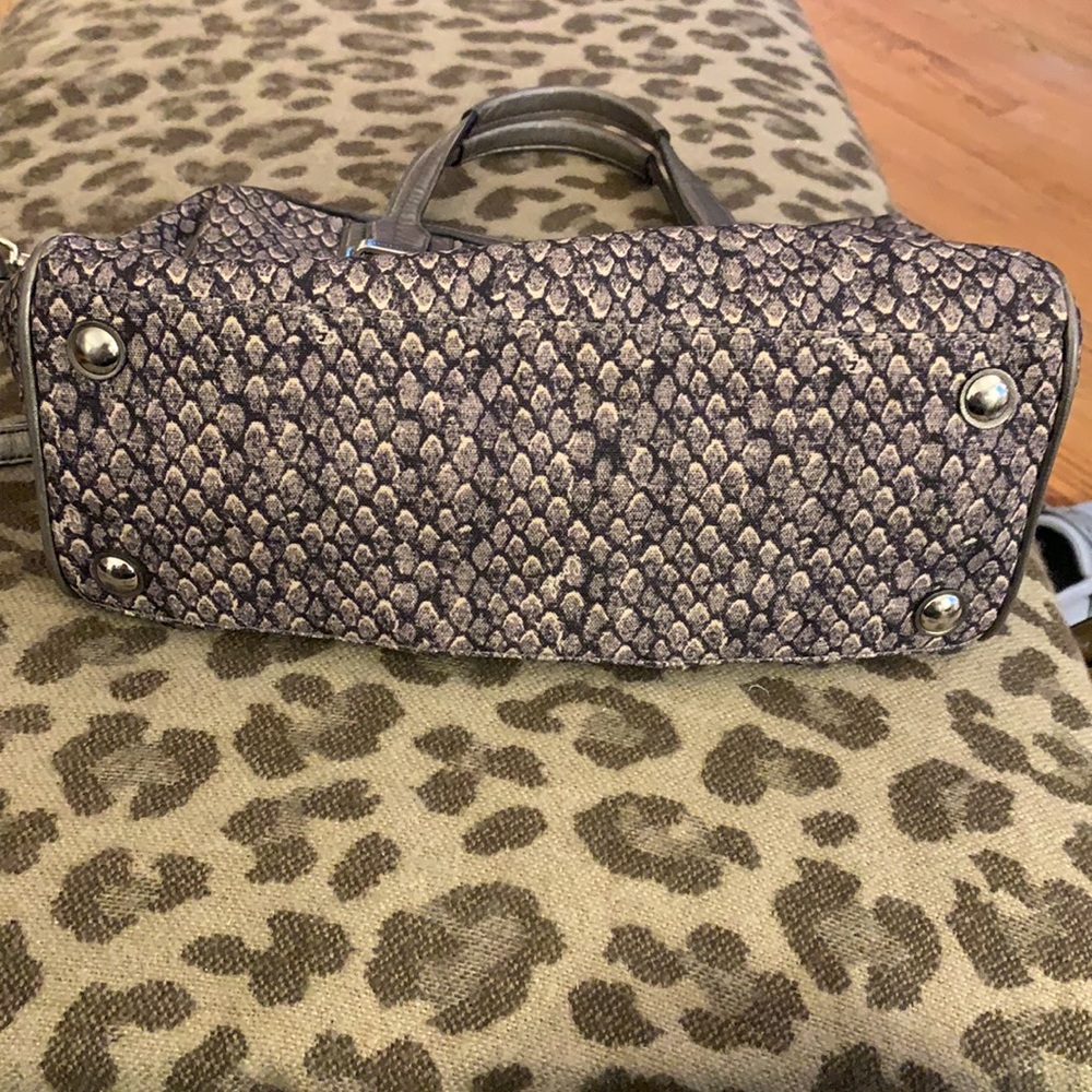 Coach Pewter Python Canvas Crossbody - Picture 6 of 15